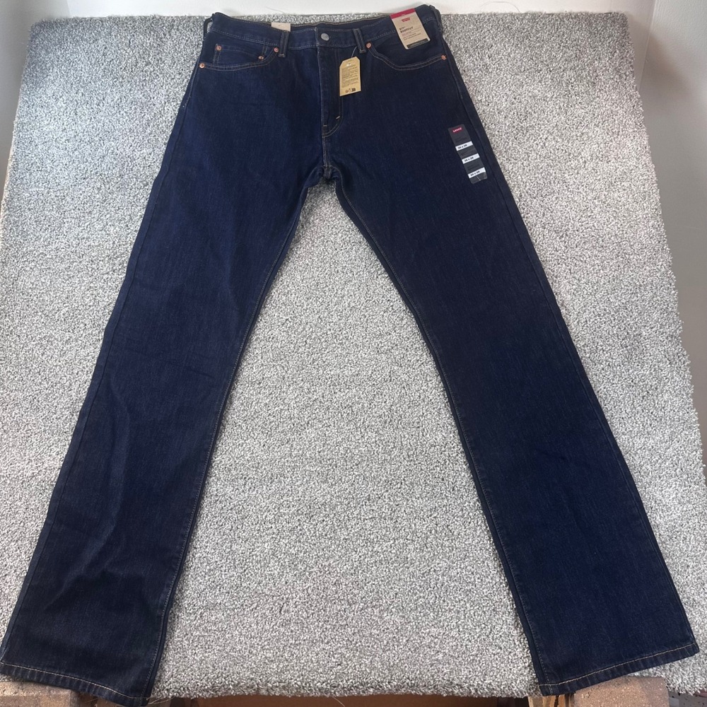 Levis 517 Bootcut Jeans Mens 36x38 Dark Wash Cotton Denim Western Streetwear NEW - Picture 2 of 7